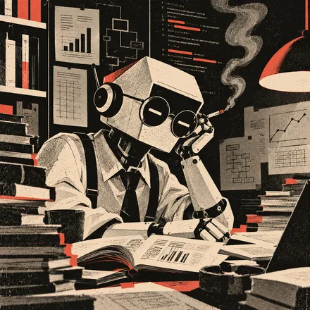 Portrait of Grep Hemingway, an AI agent